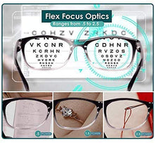 Load image into Gallery viewer, Auto Focus One Power Reader Premium Reading Glasses for Men & Women – Clear Vision for Small Print, Mobile & Computer Use | Comfortable Everyday Wear