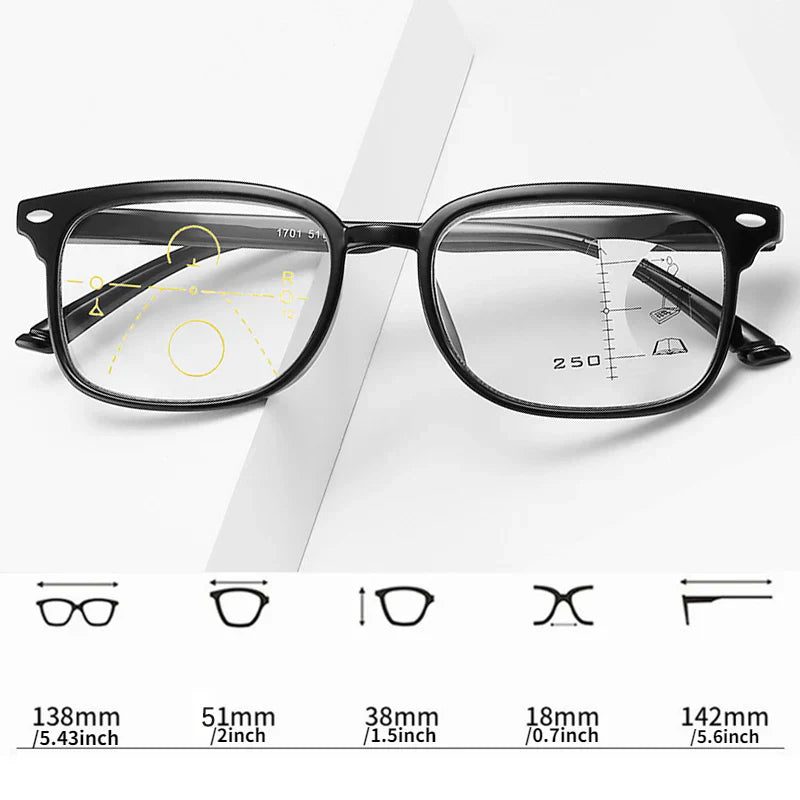 Auto Focus One Power Reader Multifocal Reading Glasses for Men | Anti-Glare Lenses for Clear Vision | Comfortable Fit for Reading & Screen Use