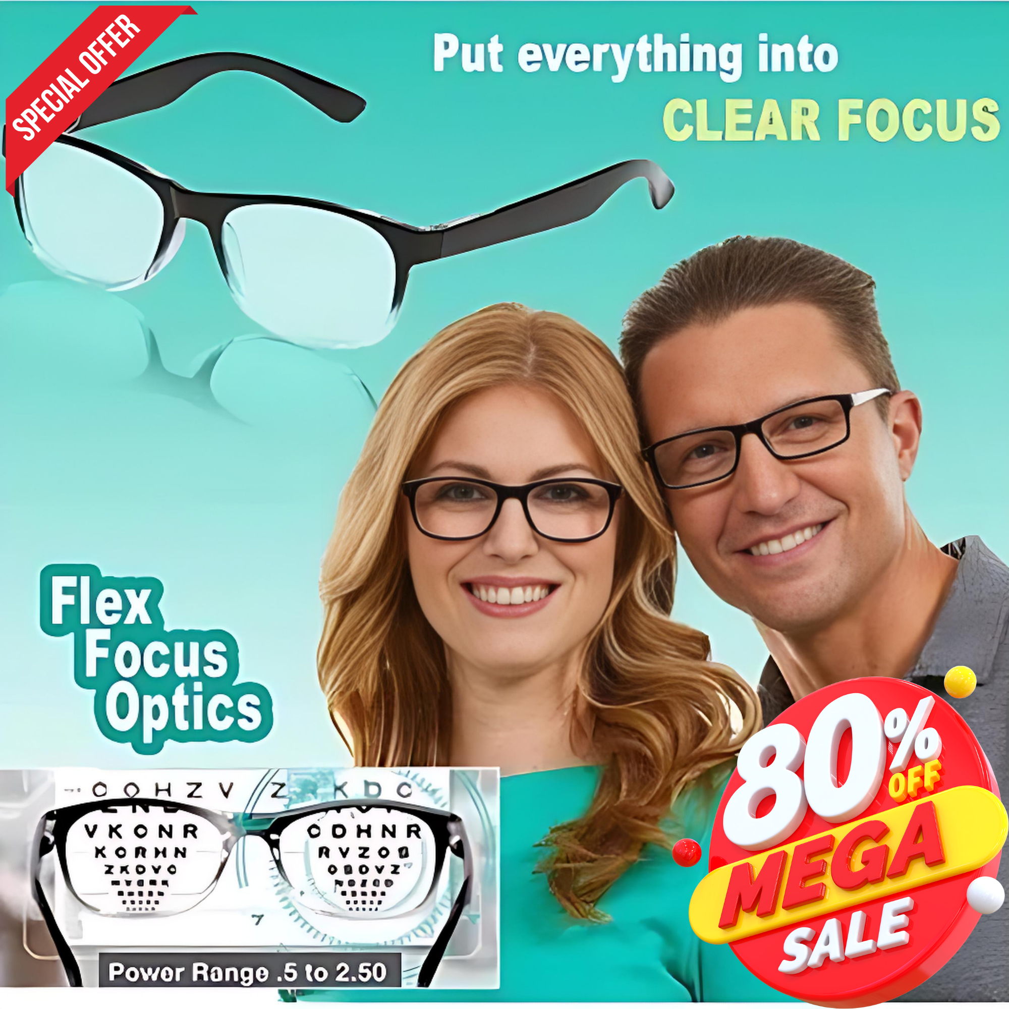 Auto Focus One Power Reader Premium Reading Glasses for Men & Women – Clear Vision for Small Print, Mobile & Computer Use | Comfortable Everyday Wear