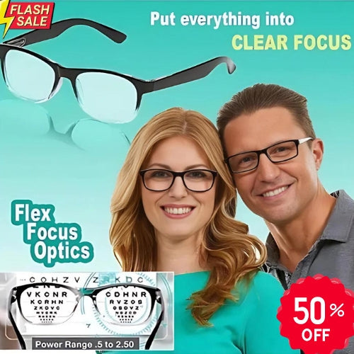 AUTO FOCUS  One Power Readers - AS SEEN ON TV! - Read Small Print and Computer Screens - no Changing Glasses - Flex Focus optics