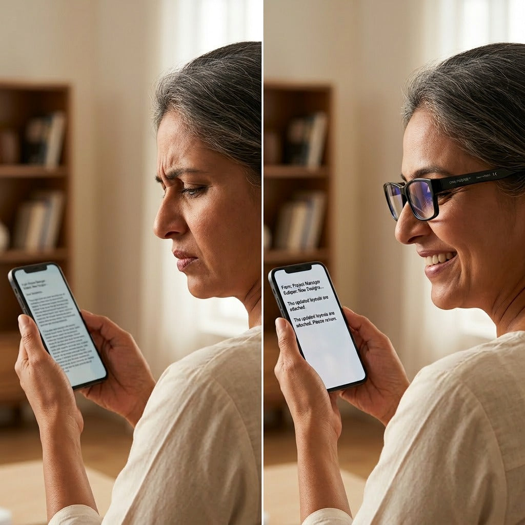 AUTO FOCUS  One Power Readers - AS SEEN ON TV! - Read Small Print and Computer Screens - no Changing Glasses - Flex Focus optics