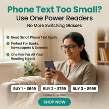 Load image into Gallery viewer, AUTO FOCUS  One Power Readers - AS SEEN ON TV! - Read Small Print and Computer Screens - no Changing Glasses - Flex Focus optics
