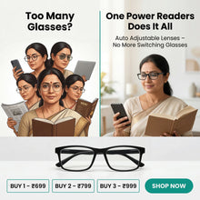 Load image into Gallery viewer, AUTO FOCUS  One Power Readers - AS SEEN ON TV! - Read Small Print and Computer Screens - no Changing Glasses - Flex Focus optics
